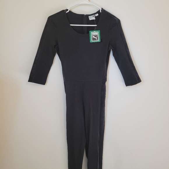 Puma T7 Black Velour Jumpsuit NWT - Picture 6 of 13